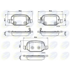 CBP32139 COMLINE Комплект тормозных колодок, дисковый тормоз