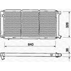 350213331000 MAGNETI MARELLI Радиатор, охлаждение двигателя