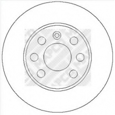 25702 MAPCO Тормозной диск