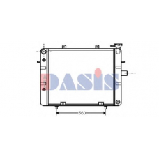 151150N AKS DASIS Радиатор, охлаждение двигателя