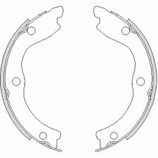 4736.00 REMSA Комплект тормозных колодок, стояночная тормозная с
