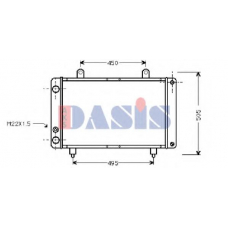 060120N AKS DASIS Радиатор, охлаждение двигателя