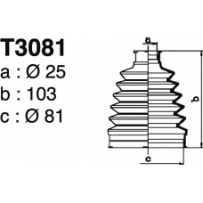 T3081 DEPA Комплект пылника, приводной вал