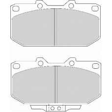 FD6610A NECTO Комплект тормозных колодок, дисковый тормоз