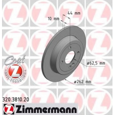 320.3810.20 ZIMMERMANN Тормозной диск