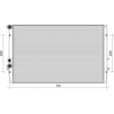 350213845000 MAGNETI MARELLI Радиатор, охлаждение двигателя