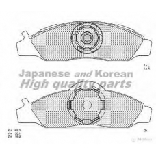 1080-0040 ASHUKI Комплект тормозных колодок, дисковый тормоз