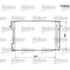 731842 VALEO Радиатор, охлаждение двигателя