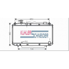 3200491 KUHLER SCHNEIDER Радиатор, охлаждение двигател