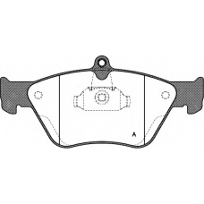 BPA0468.00 OPEN PARTS Комплект тормозных колодок, дисковый тормоз