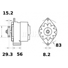 MG 438 MAHLE Генератор