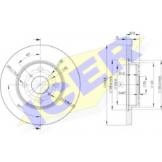 78BD1608-2 ICER Тормозной диск