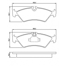 0 986 424 219 BOSCH Комплект тормозных колодок, дисковый тормоз