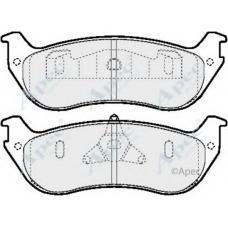 PAD1385 APEC Комплект тормозных колодок, дисковый тормоз