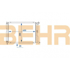 2110395 BEHR Radiator