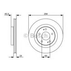 0 986 479 528 BOSCH Тормозной диск