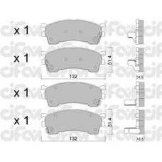 822-223-0 CIFAM Комплект тормозных колодок, дисковый тормоз