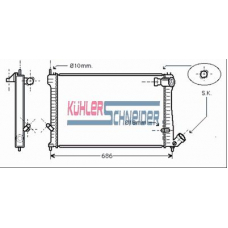 1500041 KUHLER SCHNEIDER Радиатор, охлаждение двигател