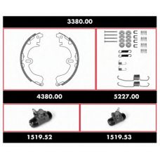 3380.00 REMSA Комплект тормозов, барабанный тормозной механизм