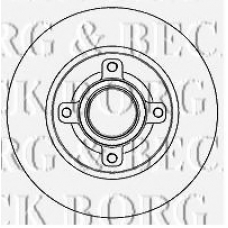 BBD5808S BORG & BECK Тормозной диск