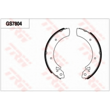 GS7804 TRW Комплект тормозных колодок