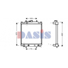360016N AKS DASIS Радиатор, охлаждение двигателя