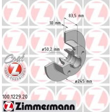 100.1229.20 ZIMMERMANN Тормозной диск
