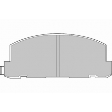 FD6524V NECTO Комплект тормозных колодок, дисковый тормоз