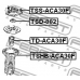 TSS-ACA30F FEBEST Подвеска, амортизатор
