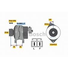 0 986 048 301 BOSCH Генератор