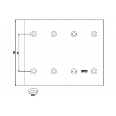 19901 TEXTAR Тормозные колодки, барабанный тормоз