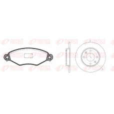 8643.02 REMSA Комплект тормозов, дисковый тормозной механизм
