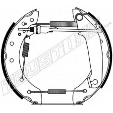 6206 TRUSTING Комплект тормозных колодок