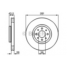 0 986 479 B52 BOSCH Тормозной диск