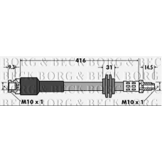 BBH7425 BORG & BECK Тормозной шланг