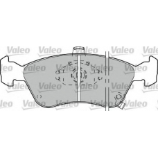 598478 VALEO Комплект тормозных колодок, дисковый тормоз
