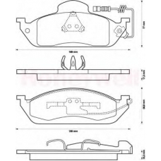 573034B BENDIX Комплект тормозных колодок, дисковый тормоз