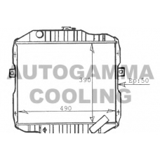 100591 AUTOGAMMA Радиатор, охлаждение двигателя