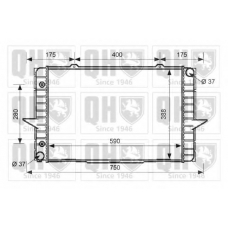 QER2583 QUINTON HAZELL Радиатор, охлаждение двигателя
