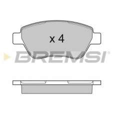 BP3040 BREMSI Комплект тормозных колодок, дисковый тормоз