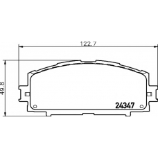 8DB 355 012-361 HELLA PAGID Комплект тормозных колодок, дисковый тормоз