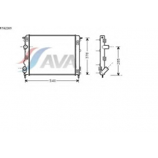 RTA2269 AVA Радиатор, охлаждение двигателя