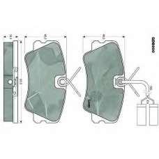 GDB900 TRW Комплект тормозных колодок, дисковый тормоз