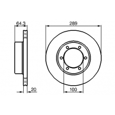 0 986 478 453 BOSCH Тормозной диск