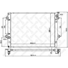 10-25364-SX STELLOX Радиатор, охлаждение двигателя