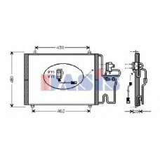 182110N AKS DASIS Конденсатор, кондиционер