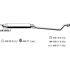 053006 ERNST Средний глушитель выхлопных газов