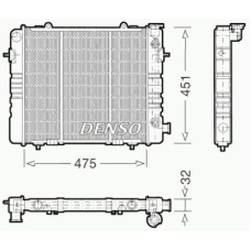 DRM20050 DENSO Радиатор, охлаждение двигателя