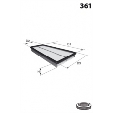 ELP3907 MECAFILTER Воздушный фильтр