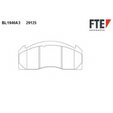 BL1946A3 FTE Комплект тормозных колодок, дисковый тормоз